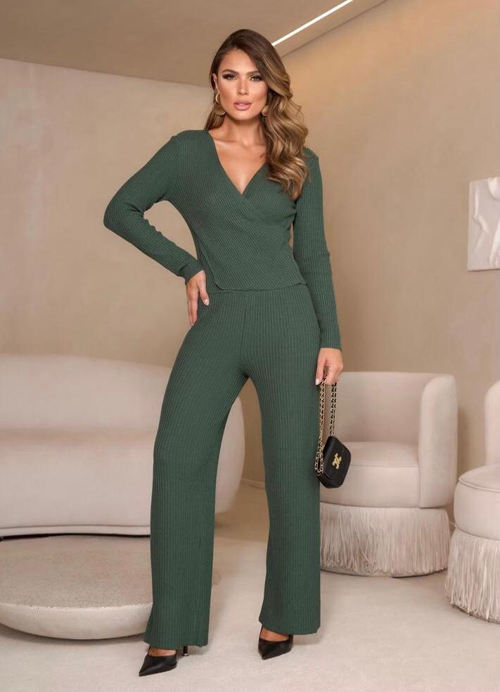 Conjunto Poliana Tricot Canelado